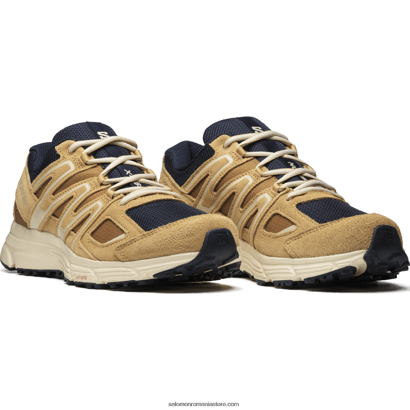Salomon safir închis/caciuc/cauciuc pantofi sport pentru bărbați - x-mission 4 piele de căprioară 6D8X2J164