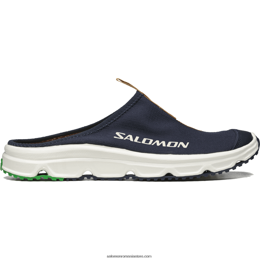 Salomon safir închis/cauciuc/verde vesel pantofi sport pentru bărbați - rx slide 3.0 6D8X2J155