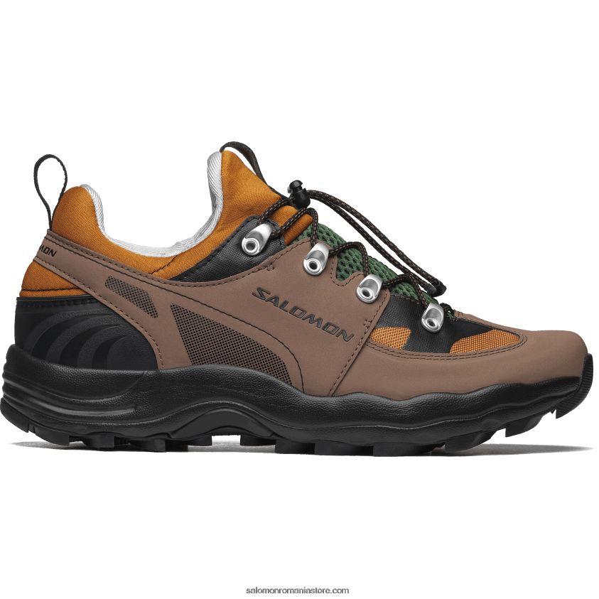 Salomon stejar auriu/ghinda/negru pantofi sport pentru bărbați - raid wind 75th 6D8X2J161
