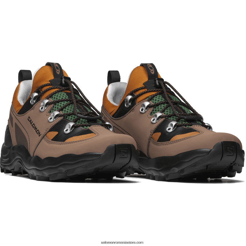 Salomon stejar auriu/ghinda/negru pantofi sport pentru bărbați - raid wind 75th 6D8X2J161