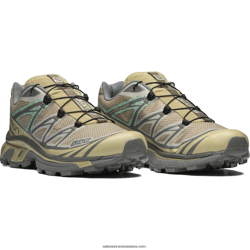 Salomon verde gri/gri muschi/gri castor pantofi sport pentru bărbați - xt-6 mindful 6D8X2J215