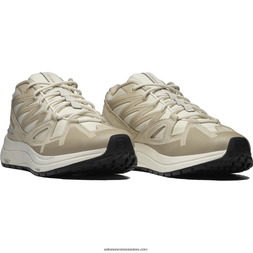 Salomon zi ploioasă/gri pene/gheață de vanilie pantofi sport pentru bărbați - piele odyssey 1 avansată 6D8X2J221