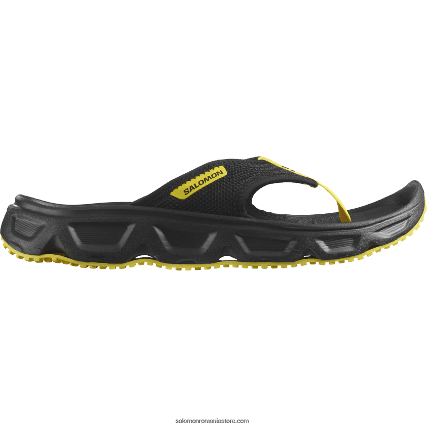 Salomon negru/buttercup pantofi de recuperare bărbați - reelax break 6.0 6D8X2J1487