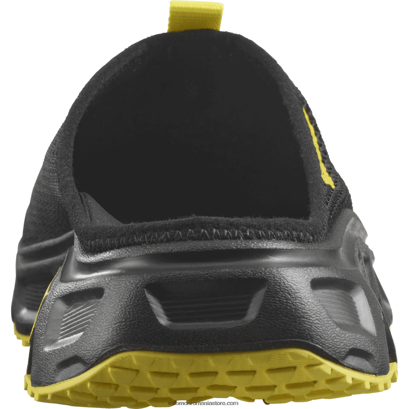 Salomon negru/buttercup pantofi de recuperare pentru bărbați - reelax slide 6.0 6D8X2J1488