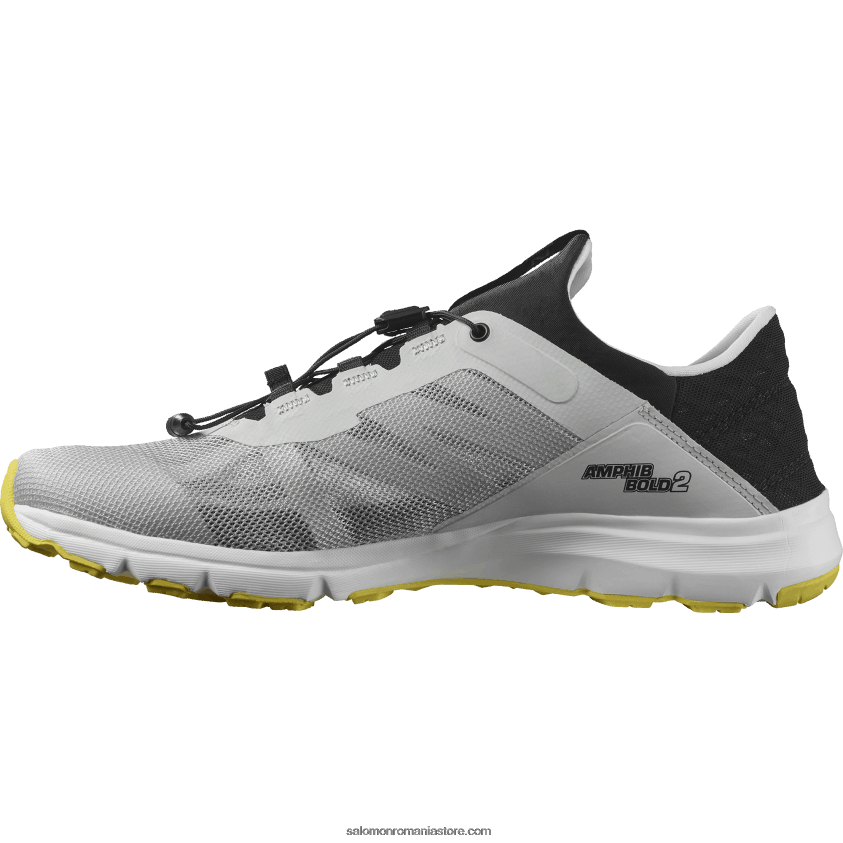 Salomon stâncă lunară/neagră/buttercup sandale bărbați - amphib bold 2 6D8X2J1081