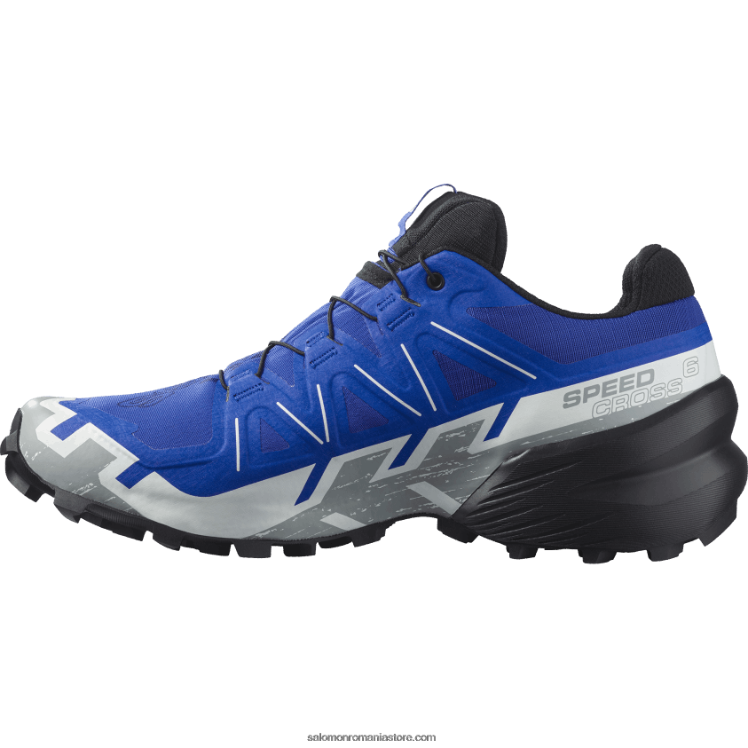 Salomon albastru nautic/negru/alb pantofi de alergare pentru bărbați - speedcross 6 gore-tex 6D8X2J1467