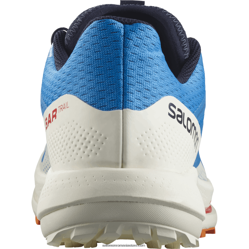 Salomon bunting indigo/gheata de vanilie/portocal vibrant pantofi de alergare pentru bărbați – pulsar trail 6D8X2J1458