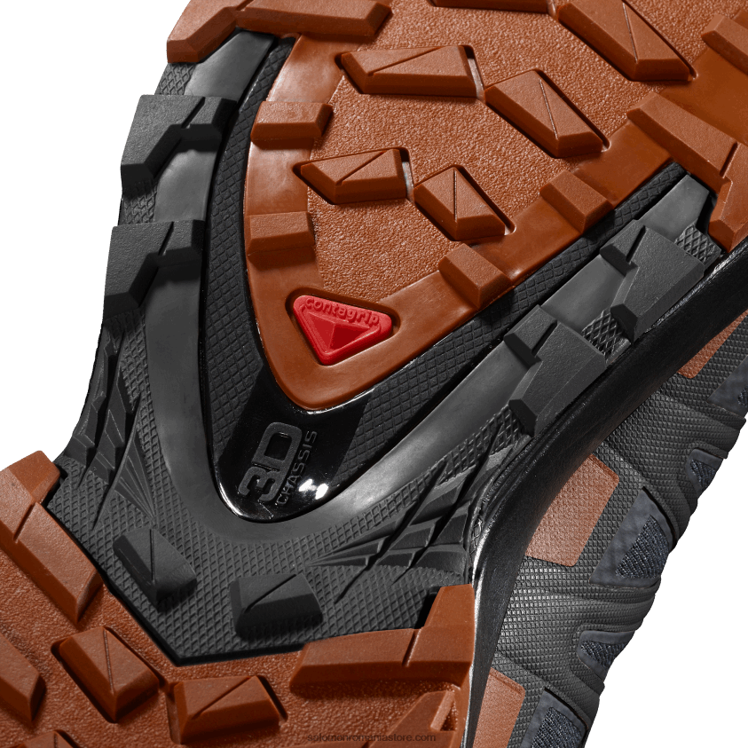 Salomon cafenea abanos/caramel/negru pantofi de alergare pentru bărbați - xa pro 3d v8 gore-tex 6D8X2J1481