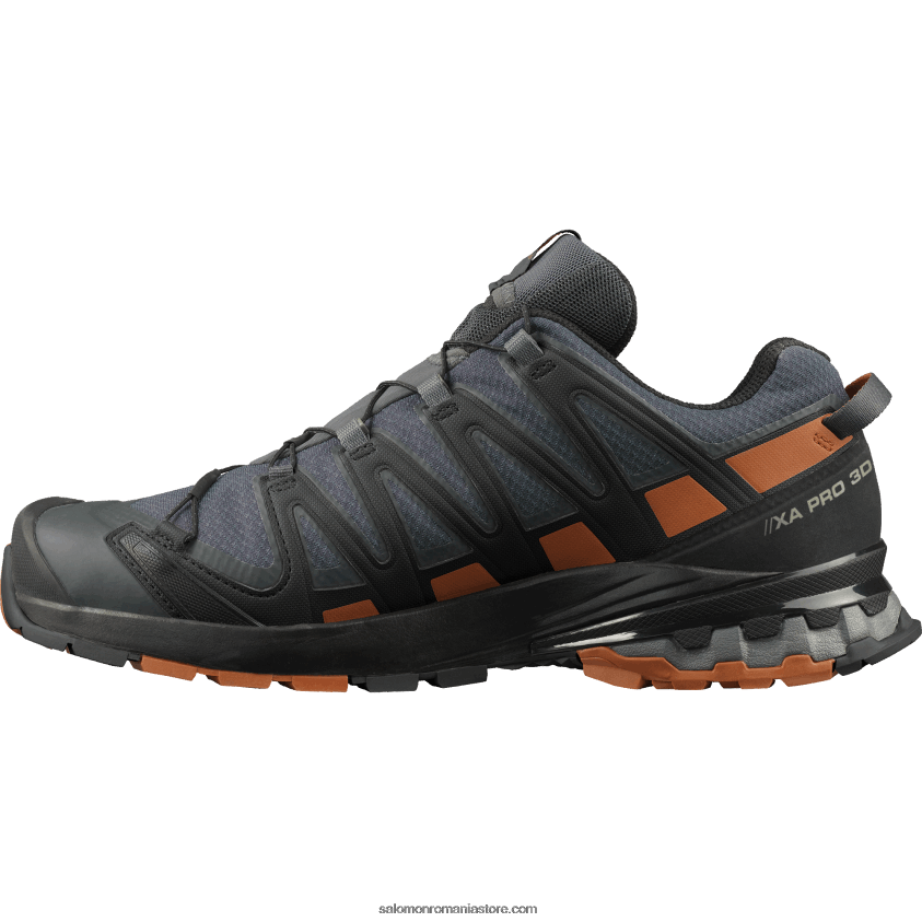 Salomon cafenea abanos/caramel/negru pantofi de alergare pentru bărbați - xa pro 3d v8 gore-tex wide 6D8X2J1472