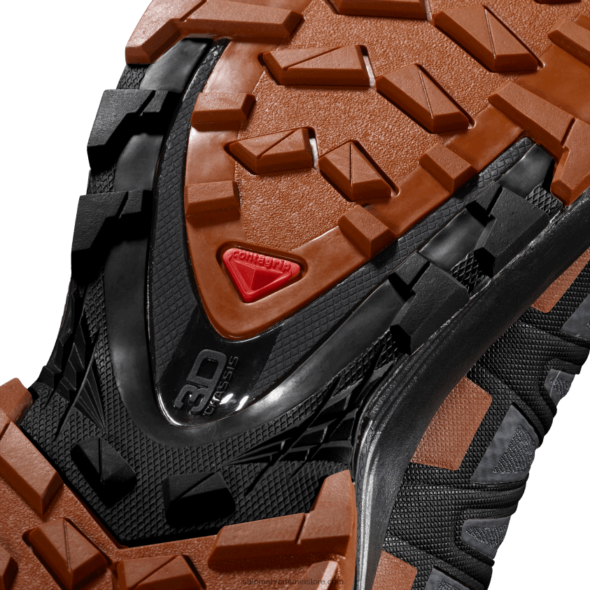 Salomon cafenea abanos/caramel/negru pantofi de alergare pentru bărbați - xa pro 3d v8 gore-tex wide 6D8X2J1472