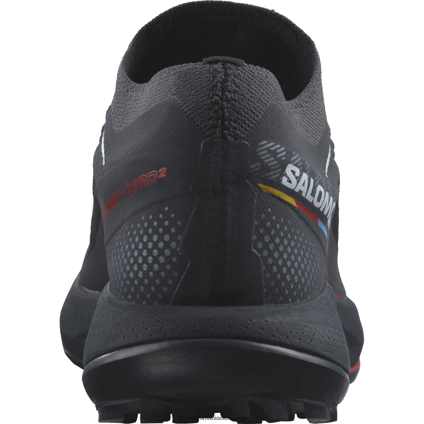 Salomon carbon/roș aprins/gheață arctică pantofi de alergare pentru bărbați - pulsar trail pro 2 6D8X2J1436