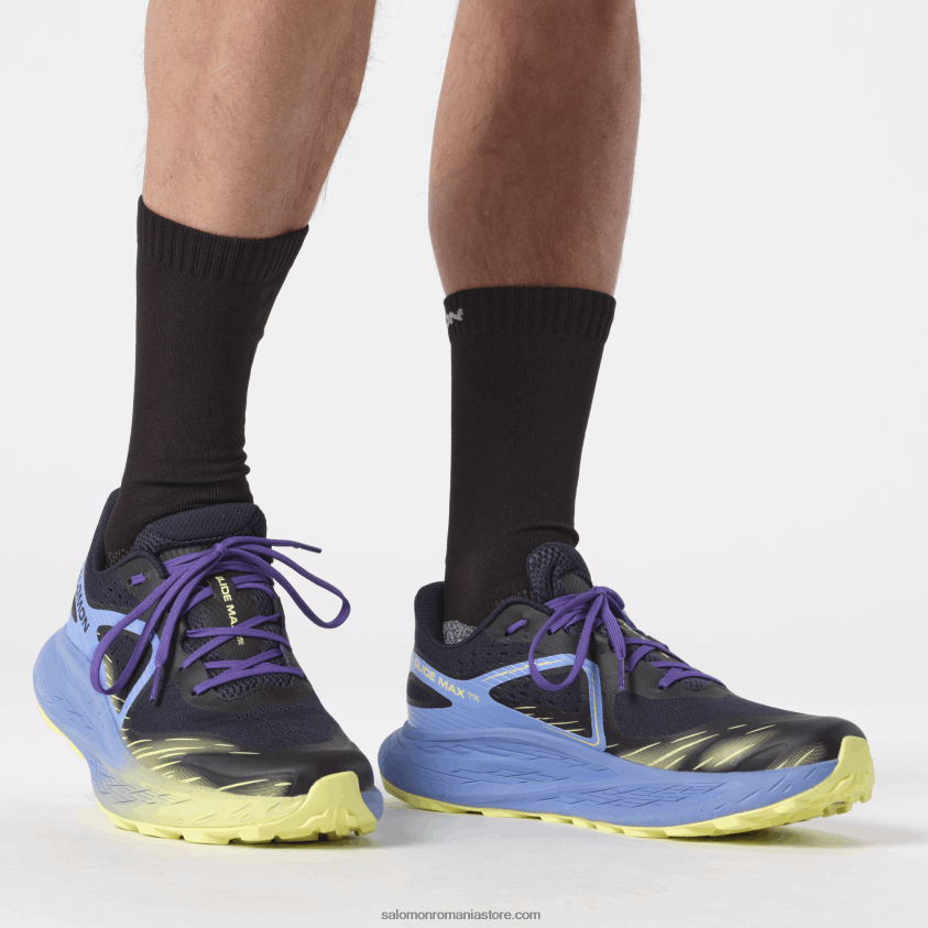 Salomon cer de granada/safir întunecat/tei însorit încălțăminte de trail pentru bărbați - glide max tr 6D8X2J1448