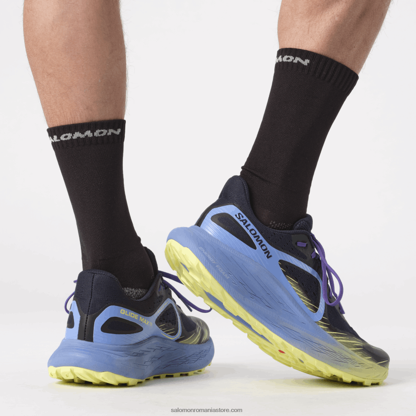 Salomon cer de granada/safir întunecat/tei însorit încălțăminte de trail pentru bărbați - glide max tr 6D8X2J1448