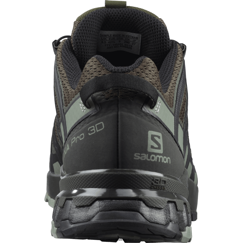 Salomon frunză de struguri/turbă/umbră pantofi de alergare pentru bărbați - xa pro 3d v8 wide 6D8X2J1473