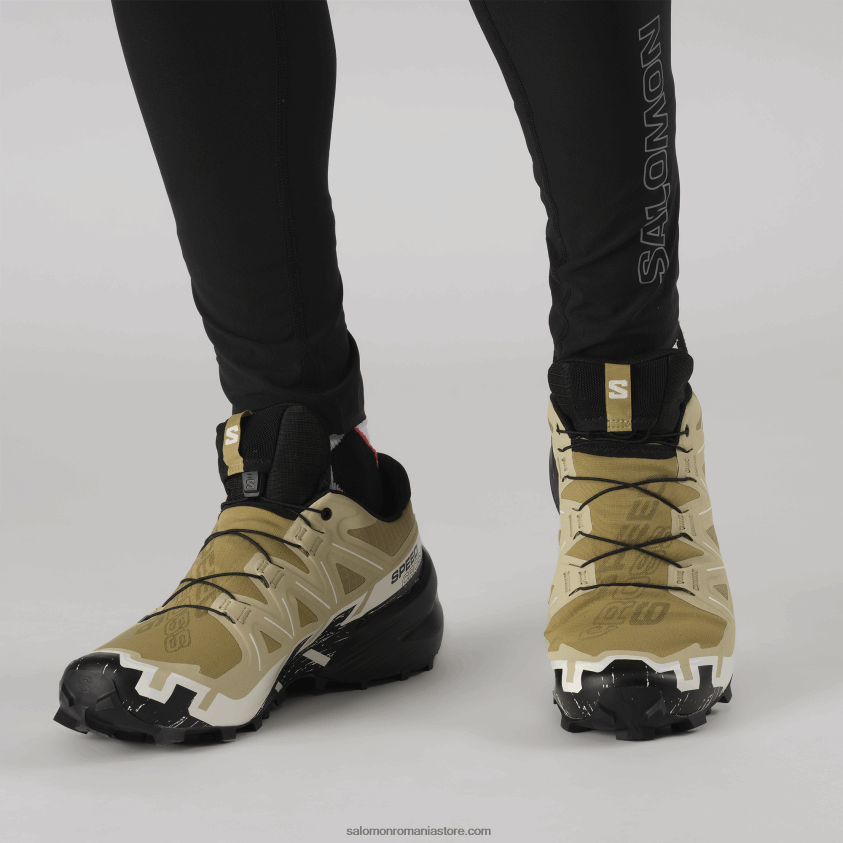 Salomon gheață de varec/negru/vanilie pantofi de alergare pentru bărbați - speedcross 6 gore-tex 6D8X2J1466