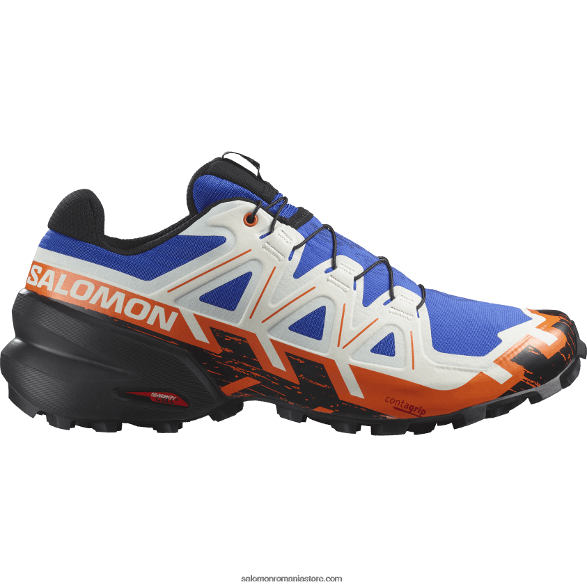 Salomon ibis albastru lapis/negru/ stacojiu pantofi de alergare pentru bărbați - speedcross 6 6D8X2J1456