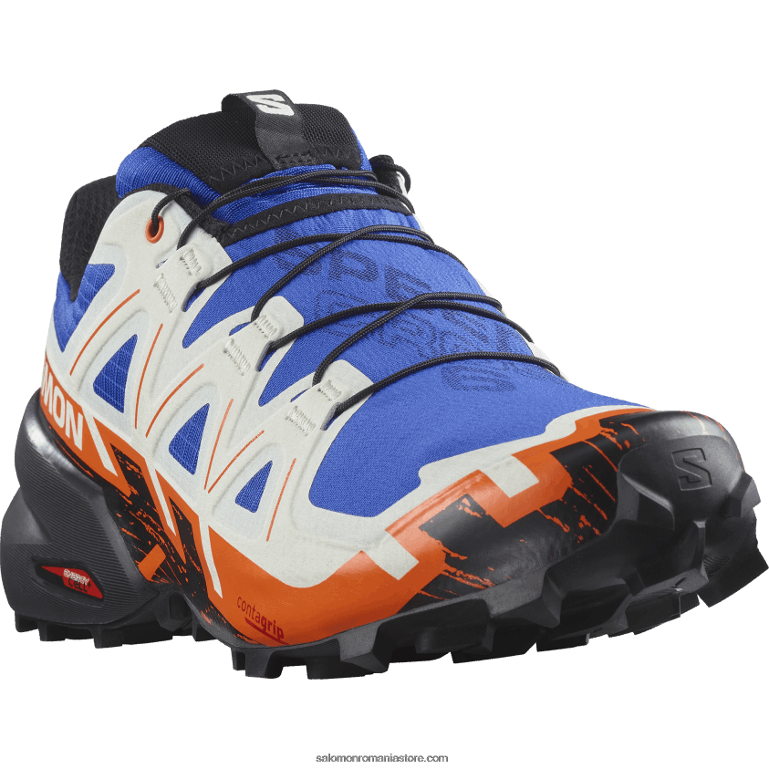 Salomon ibis albastru lapis/negru/ stacojiu pantofi de alergare pentru bărbați - speedcross 6 6D8X2J1456
