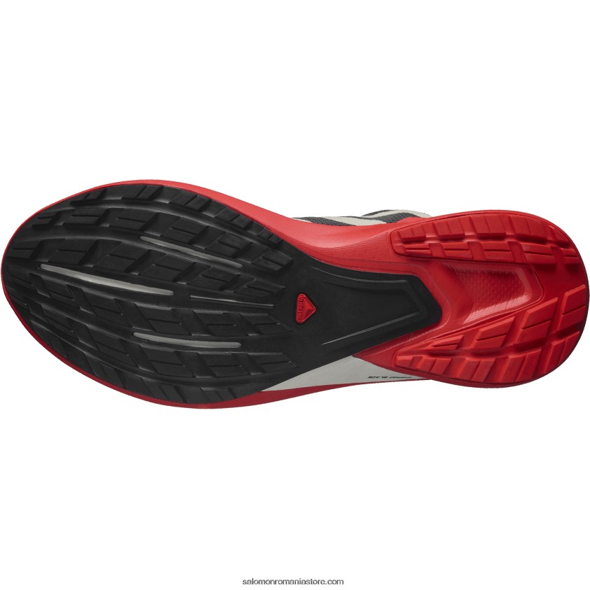 Salomon magnet/rosu mac/negru pantofi de alergare pentru bărbați - hypulse 6D8X2J1484
