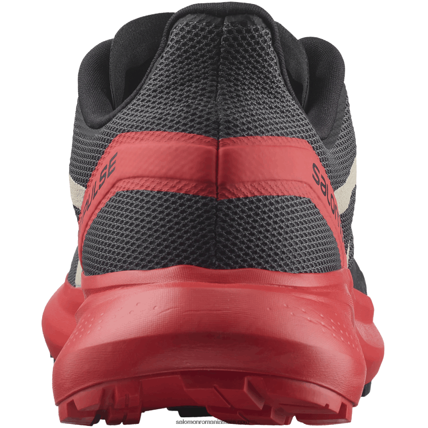 Salomon magnet/rosu mac/negru pantofi de alergare pentru bărbați - hypulse 6D8X2J1484