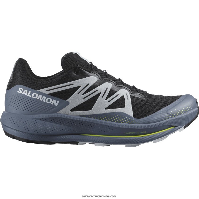 Salomon negru/albastru china/gheata arctica pantofi de alergare pentru bărbați – pulsar trail 6D8X2J1459