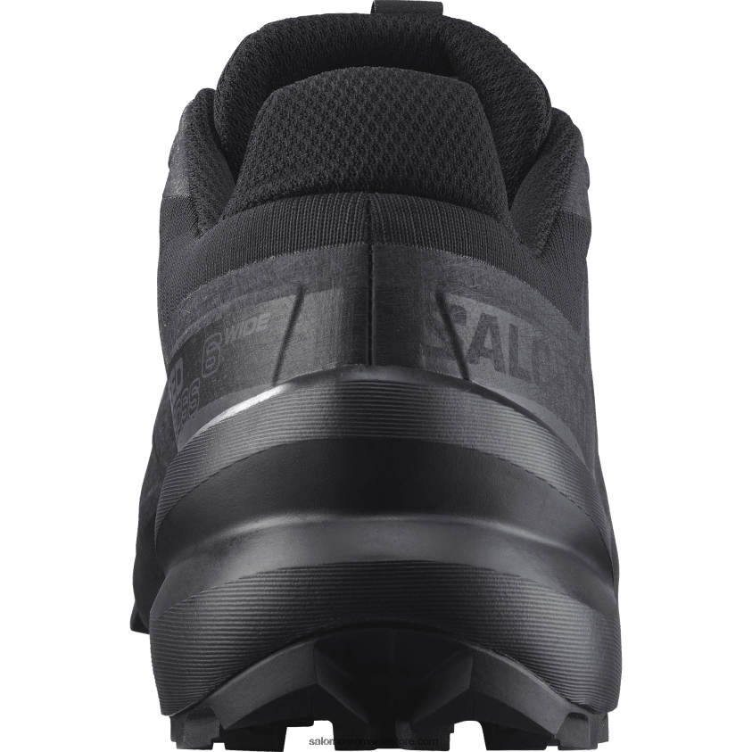 Salomon negru/fantomă pantofi de trail pentru bărbați - speedcross 6 lățime 6D8X2J1471