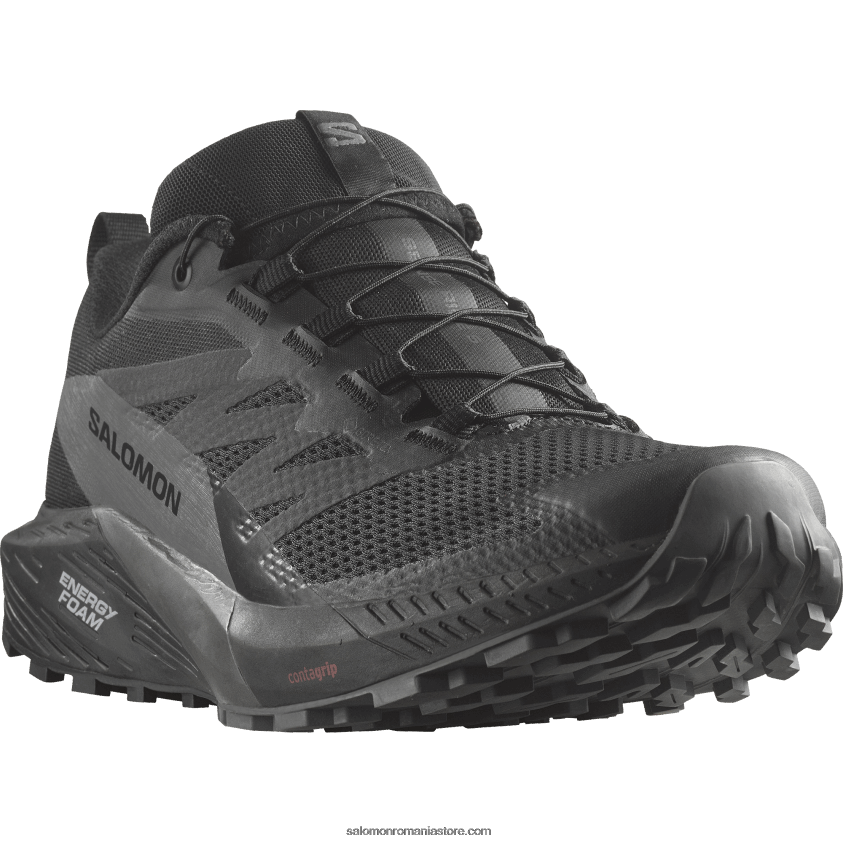 Salomon negru/magnet pantofi de alergare pentru bărbați - sense ride 5 gore-tex 6D8X2J1444
