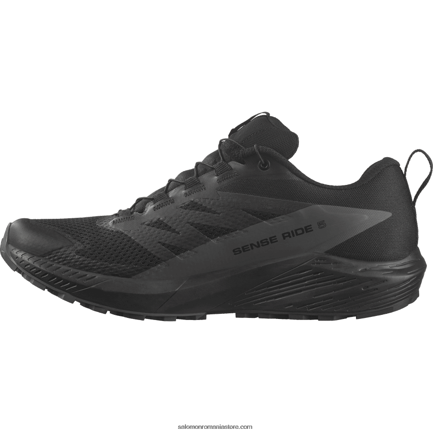 Salomon negru/magnet pantofi de alergare pentru bărbați - sense ride 5 gore-tex 6D8X2J1444