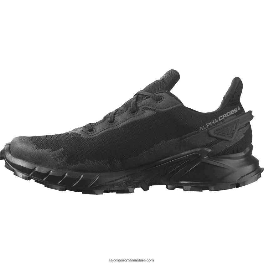 Salomon negru pantofi de alergare pentru bărbați - alphacross 4 gore-tex 6D8X2J1475