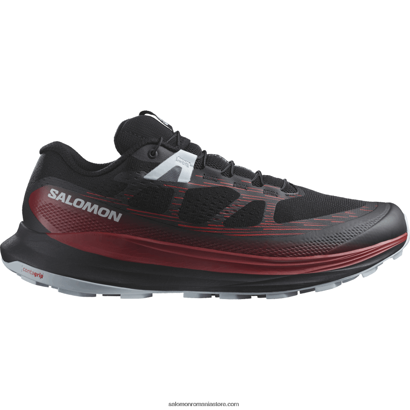 Salomon negru/roșu bicicletă/albastru perlat pantofi de alergare pentru bărbați - ultra glide 2 6D8X2J1439