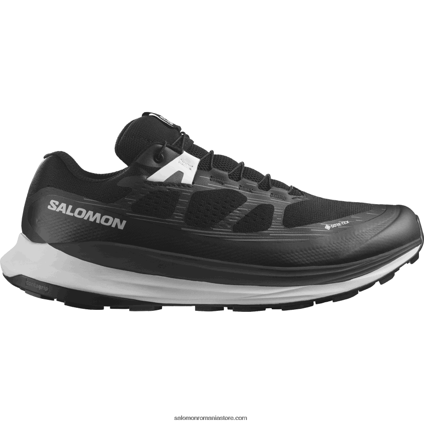 Salomon negru/roca lunară/alb pantofi de alergare pentru bărbați - ultra glide 2 gore-tex 6D8X2J1443