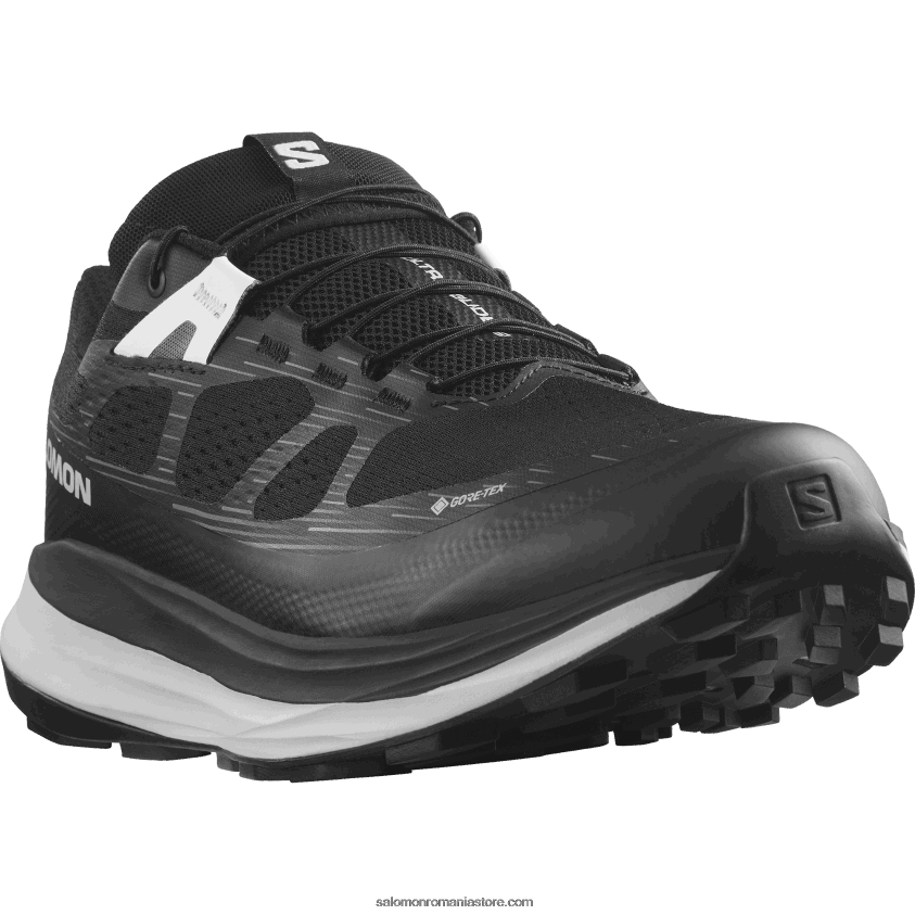 Salomon negru/roca lunară/alb pantofi de alergare pentru bărbați - ultra glide 2 gore-tex 6D8X2J1443