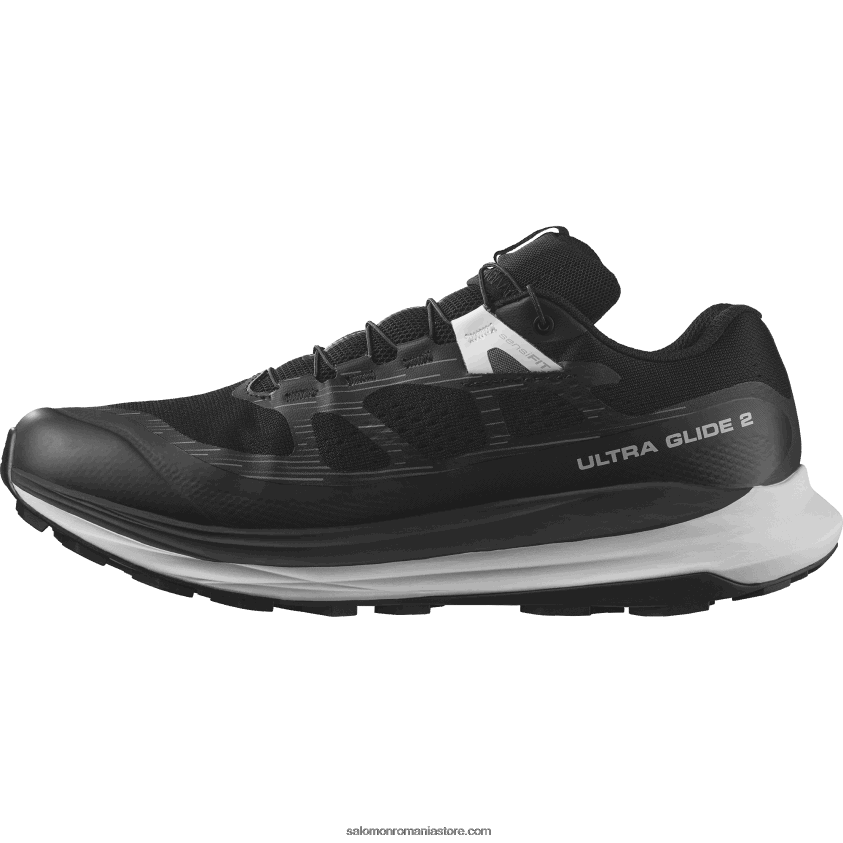 Salomon negru/roca lunară/alb pantofi de alergare pentru bărbați - ultra glide 2 gore-tex 6D8X2J1443