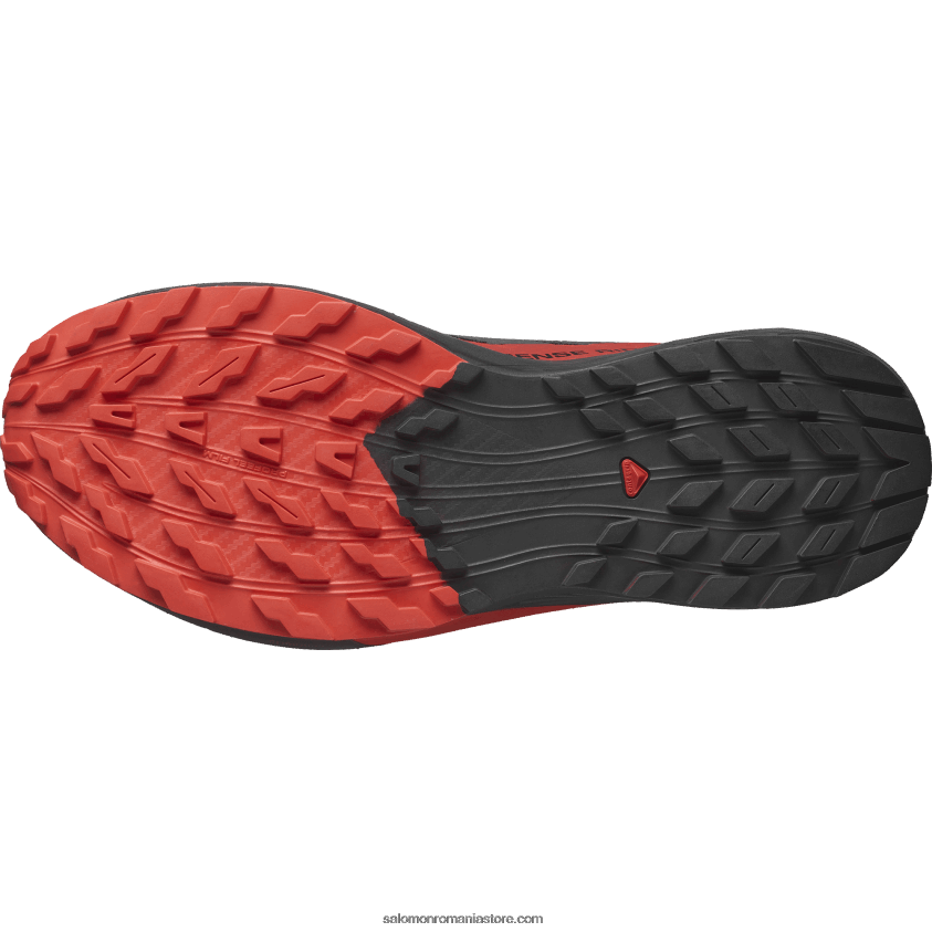Salomon negru/rosu aprins pantofi de alergare pentru bărbați - sense ride 5 6D8X2J1432