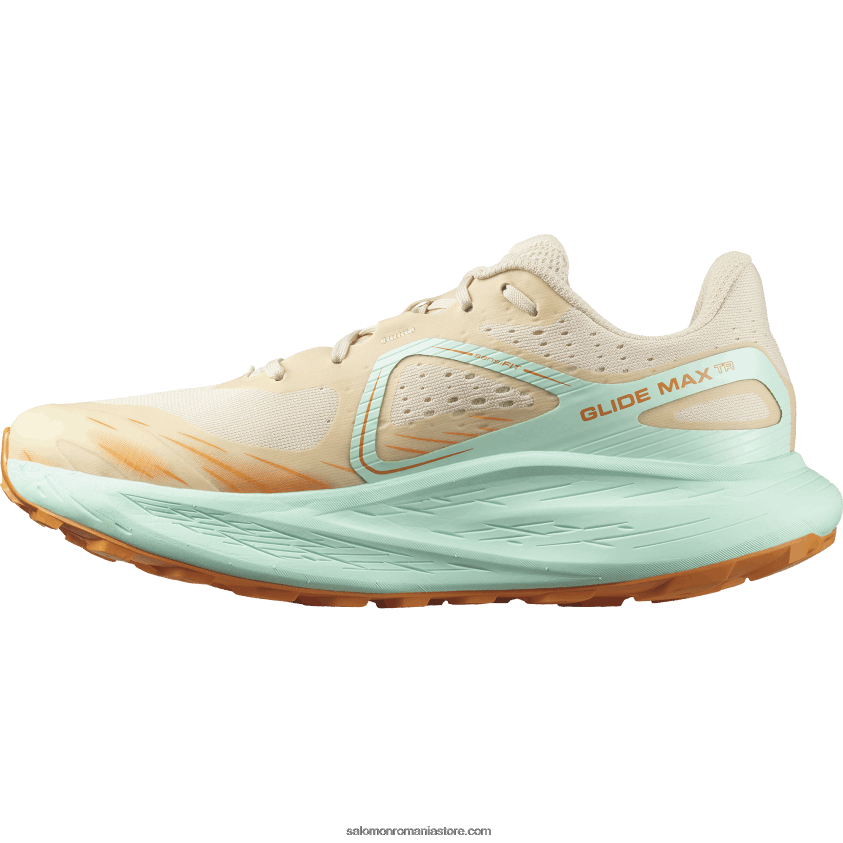 Salomon nisip albit/yucca/piper portocaliu încălțăminte de trail pentru bărbați - glide max tr 6D8X2J1446