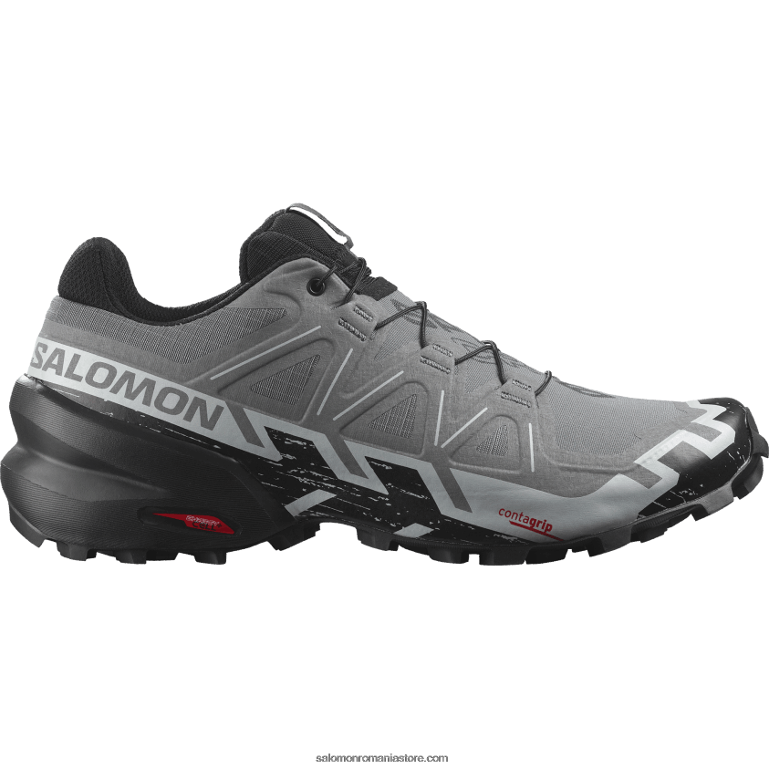Salomon nuanta linistita/negru/albastru sidefat pantofi de trail pentru bărbați - speedcross 6 lățime 6D8X2J1470