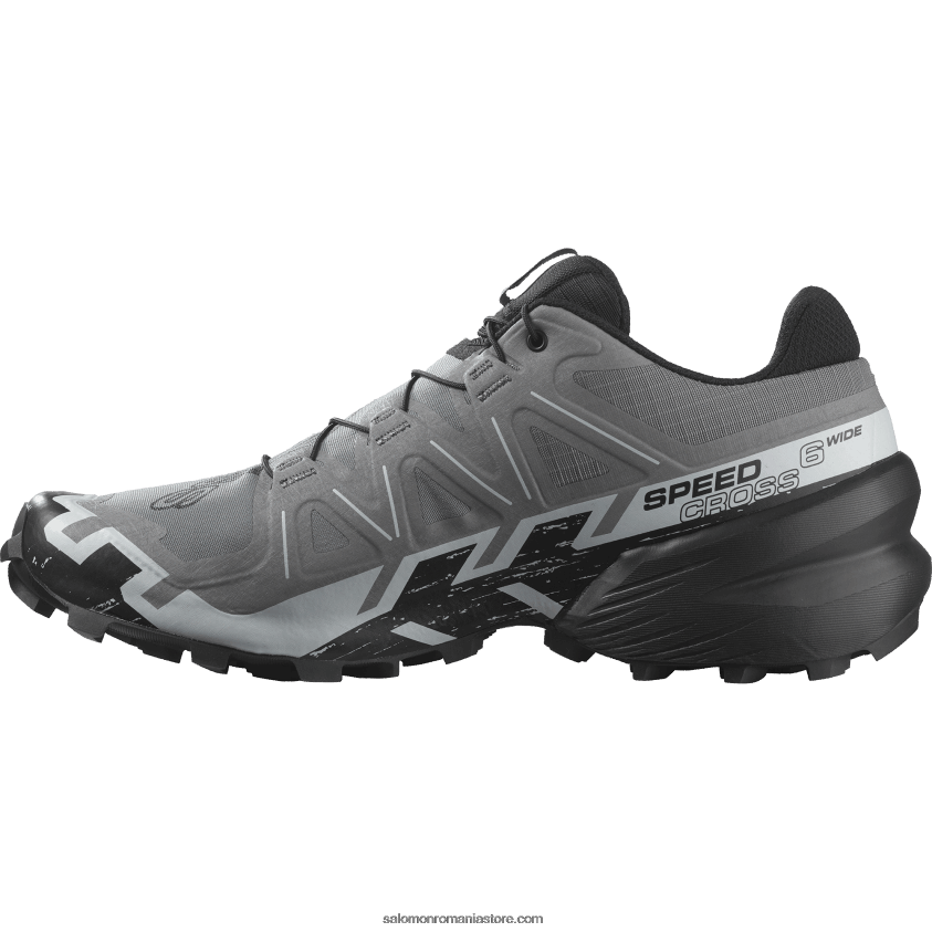 Salomon nuanta linistita/negru/albastru sidefat pantofi de trail pentru bărbați - speedcross 6 lățime 6D8X2J1470