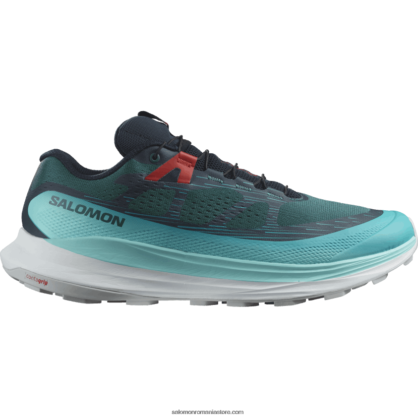 Salomon profund atlantic/strălucire albastră/roșu aprins pantofi de alergare pentru bărbați - ultra glide 2 6D8X2J1438