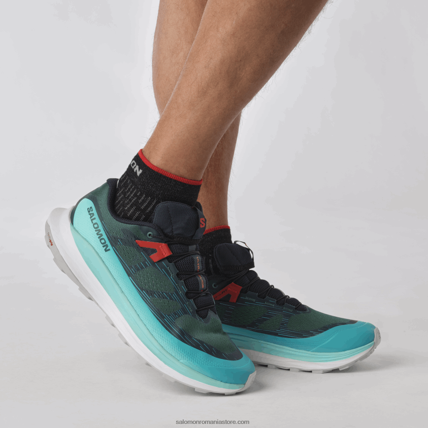 Salomon profund atlantic/strălucire albastră/roșu aprins pantofi de alergare pentru bărbați - ultra glide 2 6D8X2J1438