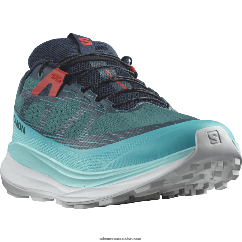 Salomon profund atlantic/strălucire albastră/roșu aprins pantofi de alergare pentru bărbați - ultra glide 2 6D8X2J1438