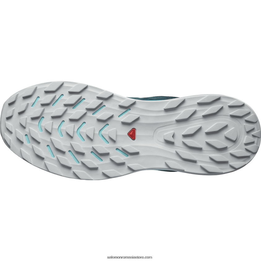 Salomon profund atlantic/strălucire albastră/roșu aprins pantofi de alergare pentru bărbați - ultra glide 2 wide 6D8X2J1469