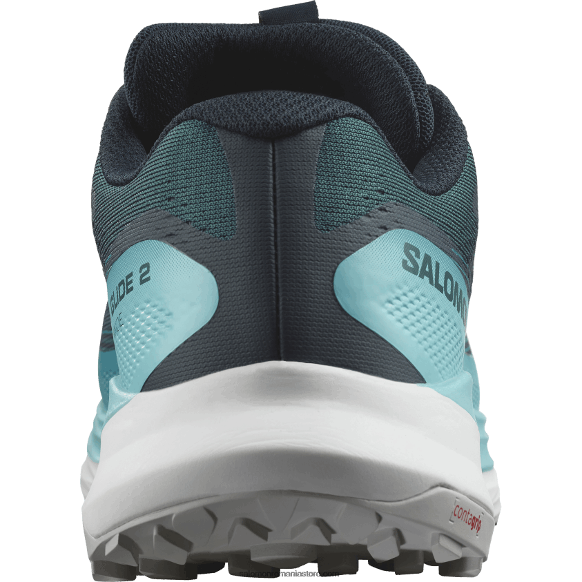 Salomon profund atlantic/strălucire albastră/roșu aprins pantofi de alergare pentru bărbați - ultra glide 2 wide 6D8X2J1469