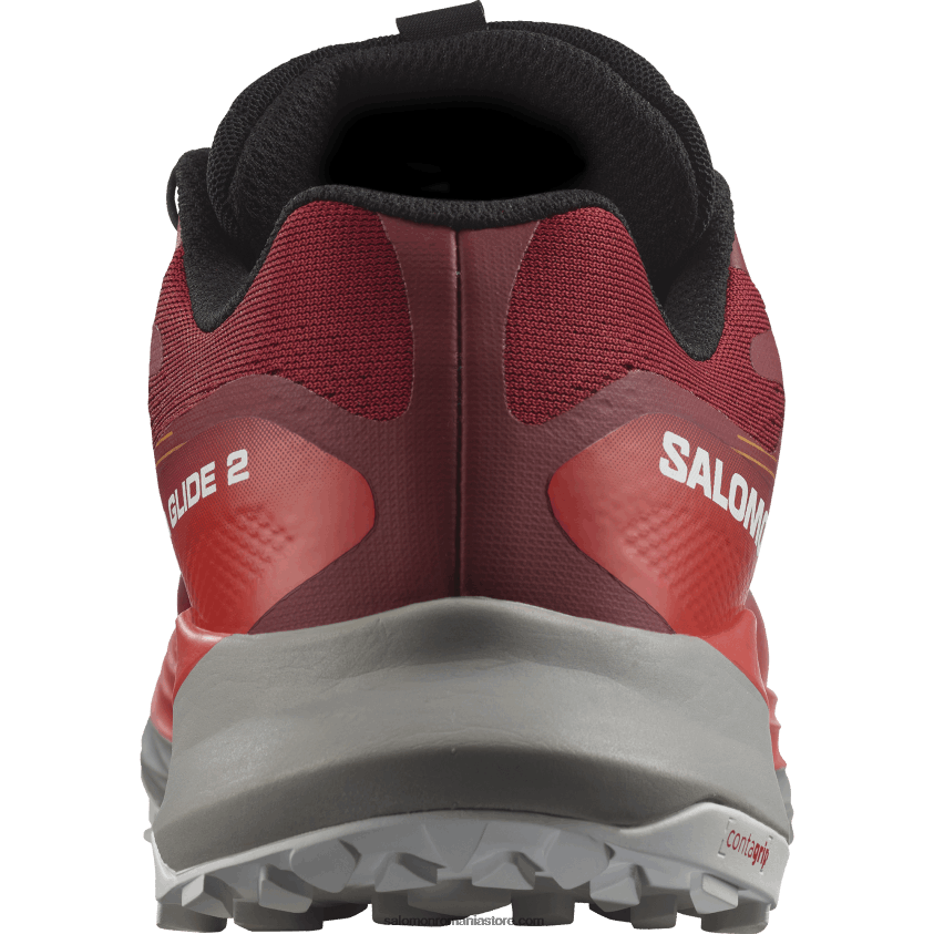 Salomon roșu bicicletă/gri îngheț/turmeric pantofi de alergare pentru bărbați - ultra glide 2 gore-tex 6D8X2J1442