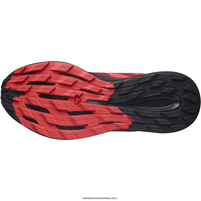Salomon roșu mac/roșu bicicletă/negru pantofi de alergare pentru bărbați – pulsar trail 6D8X2J1463
