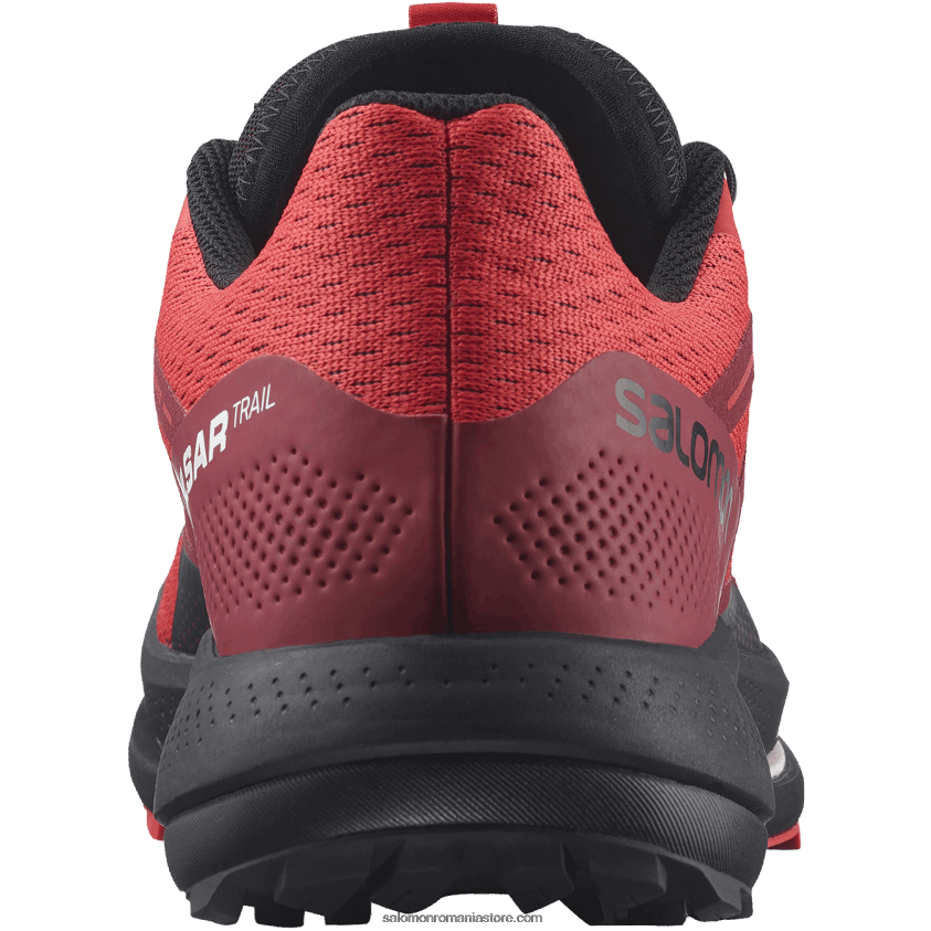 Salomon roșu mac/roșu bicicletă/negru pantofi de alergare pentru bărbați – pulsar trail 6D8X2J1463
