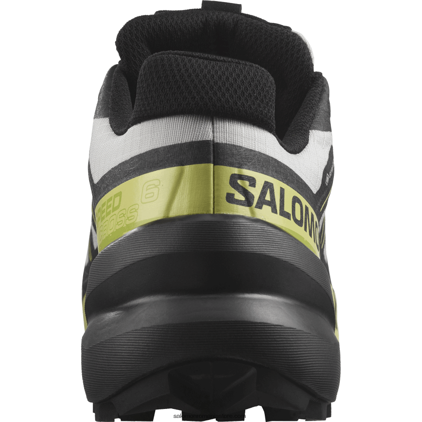 Salomon rocă lunară/negru/tei însorit pantofi de alergare pentru bărbați - speedcross 6 gore-tex 6D8X2J1468