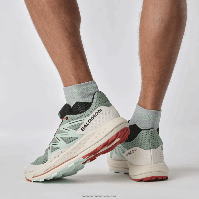 Salomon tampon de crin/aqua albit/sos iute pantofi de alergare pentru bărbați – pulsar trail 6D8X2J1464