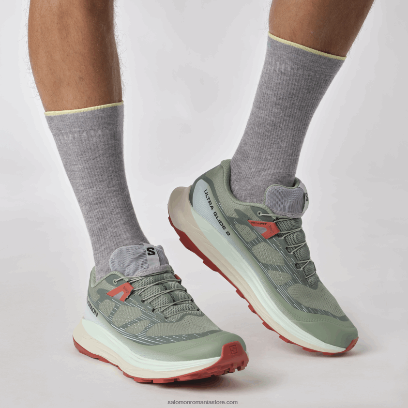 Salomon tampon de crin/aqua albit/sos iute pantofi de alergare pentru bărbați - ultra glide 2 6D8X2J1440