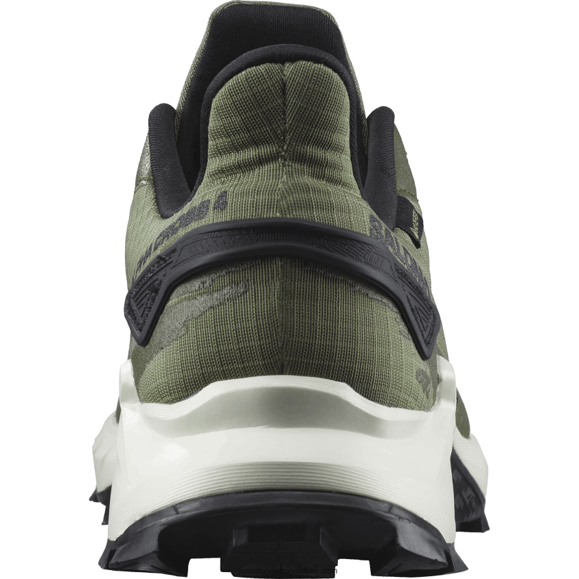 Salomon verde lichen profund/gheata de vanilie/noapte de masline pantofi de alergare pentru bărbați - alphacross 4 gore-tex 6D8X2J1476