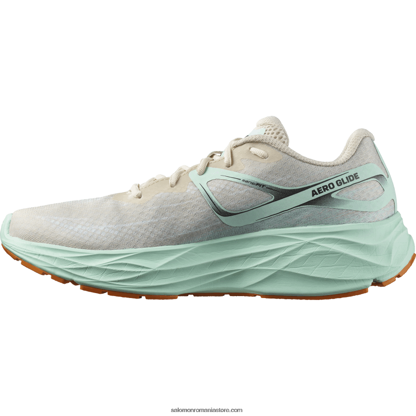 Salomon nisip albit/yucca/piper portocaliu pantofi alergare bărbați - aero glide 6D8X2J1066