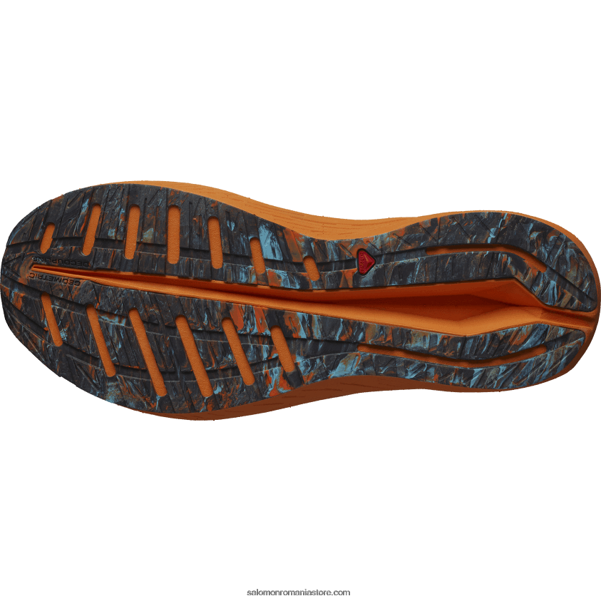 Salomon stralucire turmeric/rosu foc/albastru pantofi de alergare pentru bărbați - aero volt 6D8X2J60